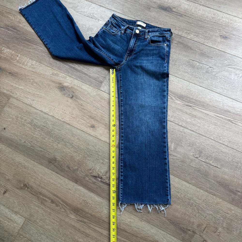 KUT from the Kloth Charlotte High Rise Culotte Jeans Wide Leg Crop 0 - Picture 3 of 7